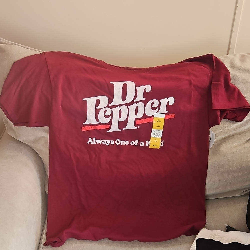 Dr Pepper Maroon Graphic T-Shirt